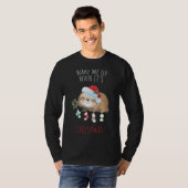 Maak me wakker als het kerst Schattige is Sloth Sn T-shirt (Voorkant volledig)