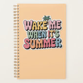 Maak me wakker als het zomer is Retro Vibes Planne Planner (Voorkant)