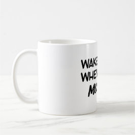 Maak me wakker als ik spieren heb koffiemok