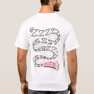 Maak me wakker als kerst voorbij is terug t-shirt