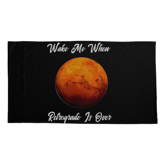 Maak me wakker als retrograde over Kussensloop set (Achterkant-Links)