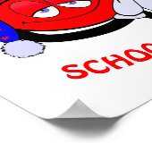 Maak me wakker als school een grappige emoji stopt poster (Hoek)