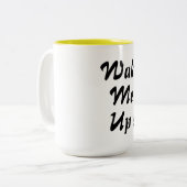 maak me wakker van het ontwerp van de mok van koff (Voorkant links)