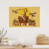  maak me Wijn opnieuw uitgegeven Poster (Keuken)