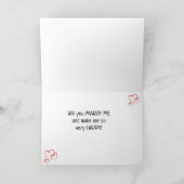 MAAK ME "ZO HAPPY" EN **MARRY ME** KAART (Binnen)