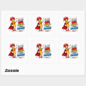 Maak Meesterwerken Cute Potlood Kunst Vierkante Sticker (Vel)