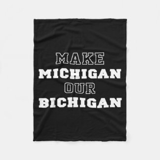 Maak Michigan onze Bichigan Fleece Deken