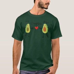 Maak Mij Compleet Cute Avocado Harten Dag Valentij T-shirt