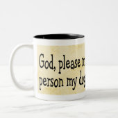 Maak mij de Persoon Tweekleurige Koffiemok (Links)