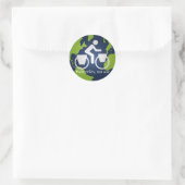 Maak mijlen, geen oorlog ronde sticker (Tas)