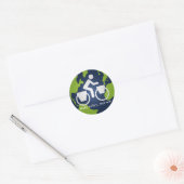 Maak mijlen, geen oorlog ronde sticker (Envelop)