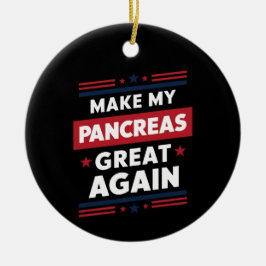 Maak Mijn Alvleesklier Geweldig Tegen Diabetesbewu Keramisch Ornament