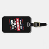 Maak Mijn Alvleesklier Groot Again Suikerziekte Be Bagagelabel (Voorkant horizontaal)