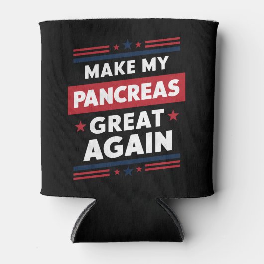 Maak Mijn Alvleesklier Weer Groot Diabetes Bewustz Blikjeskoeler (Voorkant)