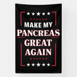 Maak Mijn Alvleesklier Weer Groot Tegen Diabetes Spandoek