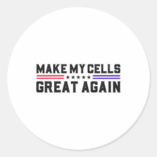 Maak mijn cellen weer geweldig Sikkelcelbewustzijn Ronde Sticker