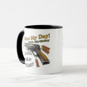 Maak mijn dag 60ste verjaardag cadeautjes mok (Voorkant links)