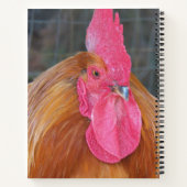 Maak mijn dag Angry Red Rooster Meme Notitieboek (Achterkant)