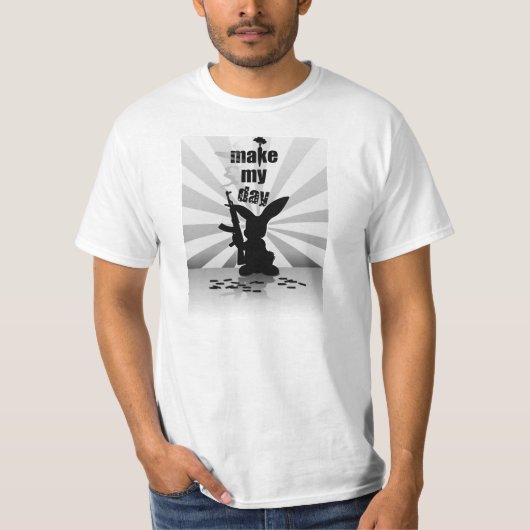 Maak mijn dag konijnenkonijn t-shirt (Voorkant)