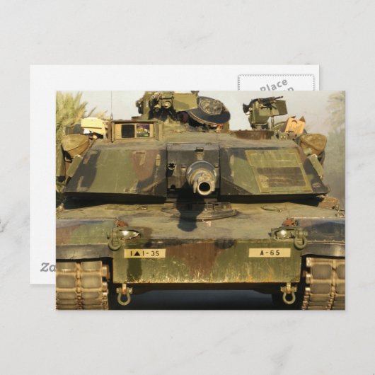 Maak mijn dag M1A1Abrams MBT Briefkaart (Voorkant / Achterkant)