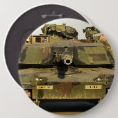 Maak mijn dag M1A1Abrams MBT Ronde Button 6,0 Cm (Voorkant /achterkant)