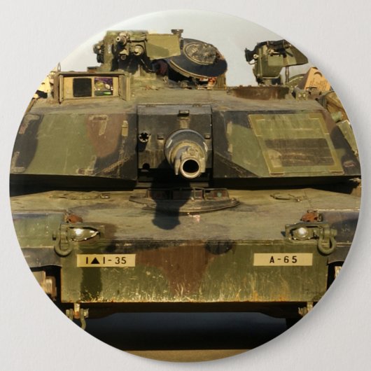 Maak mijn dag M1A1Abrams MBT Ronde Button 6,0 Cm (Voorkant)