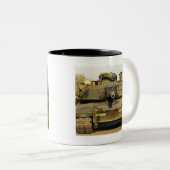 Maak mijn dag M1A1Abrams MBT Tweekleurige Koffiemok (Voorkant rechts)