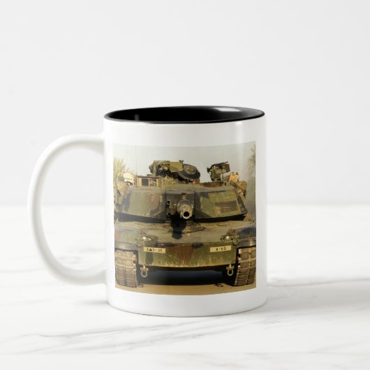 Maak mijn dag M1A1Abrams MBT Tweekleurige Koffiemok (Links)