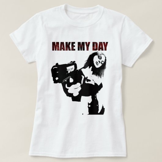 Maak mijn dag t-shirt (Design voorkant)