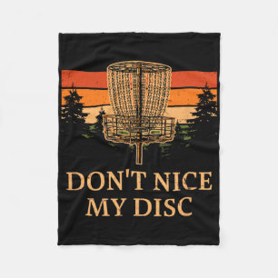 Maak mijn disc niet stuk Grappige discgolf humor G Fleece Deken