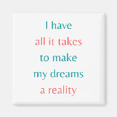 Maak mijn dromen waar magneet (Voorkant)