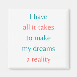 Maak mijn dromen waar magneet