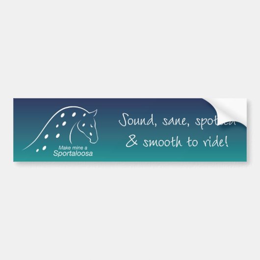 Maak mijn een Sportaloosa Bumpersticker (Voorkant)