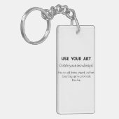 Maak mijn eigen cadeautjes met mijn kunst leuke, g sleutelhanger (Voorkant Links)