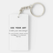 Maak mijn eigen cadeautjes met mijn kunst leuke, g sleutelhanger (achterkant)