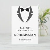 Maak mijn Groomsman-ontwerpkaart klaar Kaart (Staand voorkant)