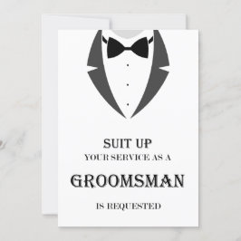 Maak mijn Groomsman-ontwerpkaart klaar Kaart