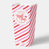 Maak mijn hart Pop Valentijn roze en rode streep Bedankdoosjes (Achterkant)