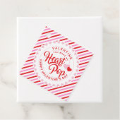 Maak mijn hart Pop Valentijn roze en rode streep Bedankjes Labels (In situ)