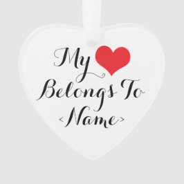 Maak Mijn Hart Van Jou <Name> Ornament