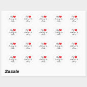 Maak Mijn Hart Van Mij <Name> Sticker (Vel)