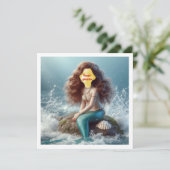 Maak mijn kind een zeemeerminprinses, op maat gema kaart (Staand voorkant)