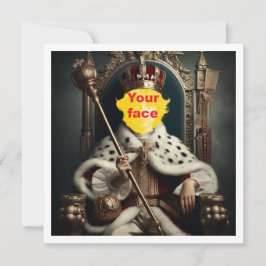 Maak mijn kind koninklijk, jongen koning op de tro kaart