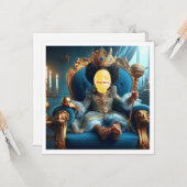 Maak mijn kind koninklijk, zwarte prinses, zwarte  kaart (Voorkant / Achterkant in situ)