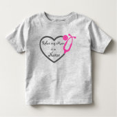 Maak mijn moeder vrij als zuster Heart Stethoscoop Kinder Shirts (Voorkant)