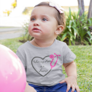 Maak mijn moeder vrij als zuster Heart Stethoscoop Kinder Shirts