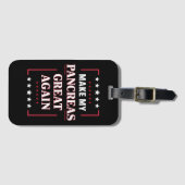 Maak mijn pancreas weer geweldig met diabetes bagagelabel (Voorkant (horizontaal))