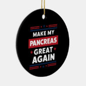 Maak mijn pancreas weer geweldig met diabetes keramisch ornament (Rechts)