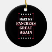 Maak mijn pancreas weer geweldig met diabetes keramisch ornament (Voorkant)