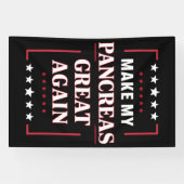 Maak mijn pancreas weer geweldig met diabetes spandoek (Horizontaal)